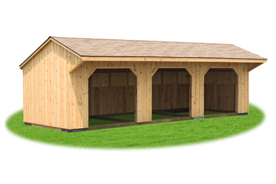 animal shelter & run-ins built by amish builders. get your